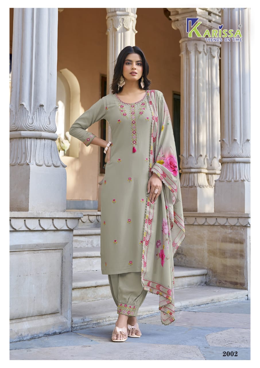 Shanaya Vol 2 By Karissa Rayon Kurti With Bottom Dupatta Wholesale Online